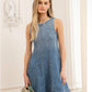 Denim Circle Mini Dress - Texas Front Porch