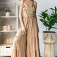 Embroidered Strap Flowy Jumpsuit - Texas Front Porch