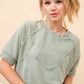 French Terry Western Yoke Studded Sweatshirt - Texas Front Porch