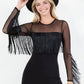 Fringe Detail Bodycon Dress - Texas Front Porch