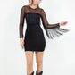 Fringe Detail Bodycon Dress - Texas Front Porch