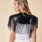 Fringe Sequins Shrug - Texas Front Porch