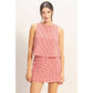 Gingham Checkered Sleeveless Top And Skort Set - Texas Front Porch