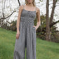 Gingham Wide Fit Jumpsuit - Texas Front Porch