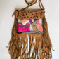 Hand Tooled Clear Purse Crossbody - Concert Game Day Stadium - Texas Front Porch