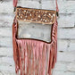 Hand Tooled Clear Purse Crossbody - Concert Game Day Stadium - Texas Front Porch