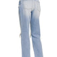 High - Rise Distressed Straight Leg Denim Jeans - Texas Front Porch