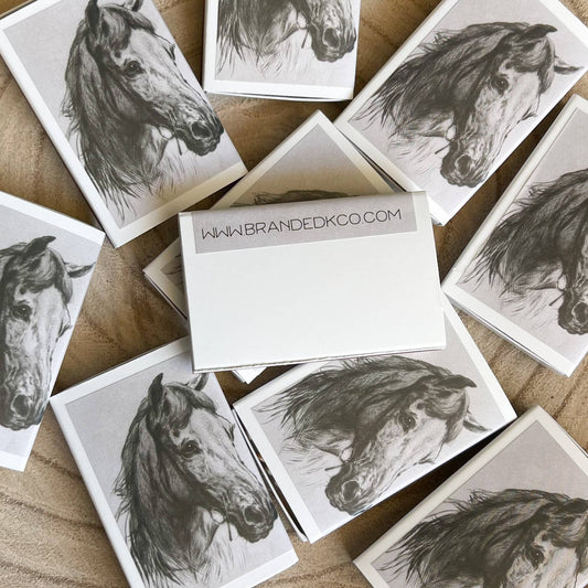 Horse Portrait Match Set // Vintage Landscape - Texas Front Porch