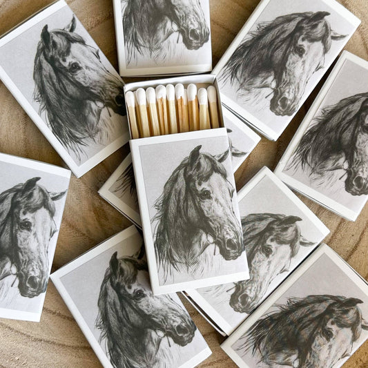 Horse Portrait Match Set // Vintage Landscape - Texas Front Porch