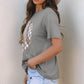 Jet Stream Checkered Baseball Graphic Tee - Texas Front Porch