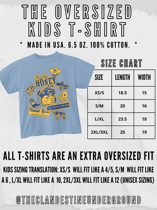 * KIDS * Weekends at the Lake Oversized Kids T-Shirt - Texas Front Porch