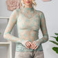 Lace Long Sleeve See Through Top - Texas Front Porch