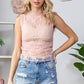 Lace Sleeveless See Through Top - Texas Front Porch