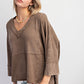Mineral Washed Thermal V Neck - Texas Front Porch