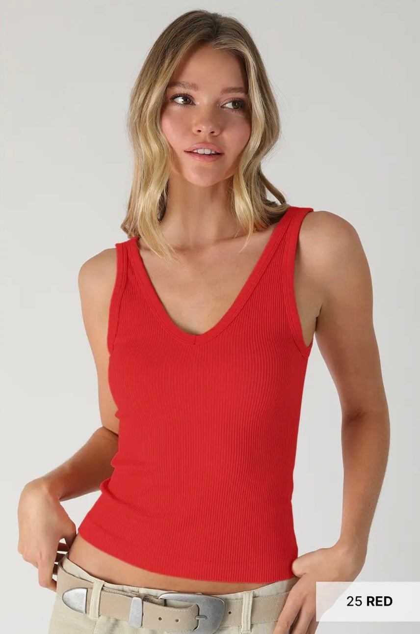 NIKIBIKI Reversible Ribbed Tank Top - Texas Front Porch