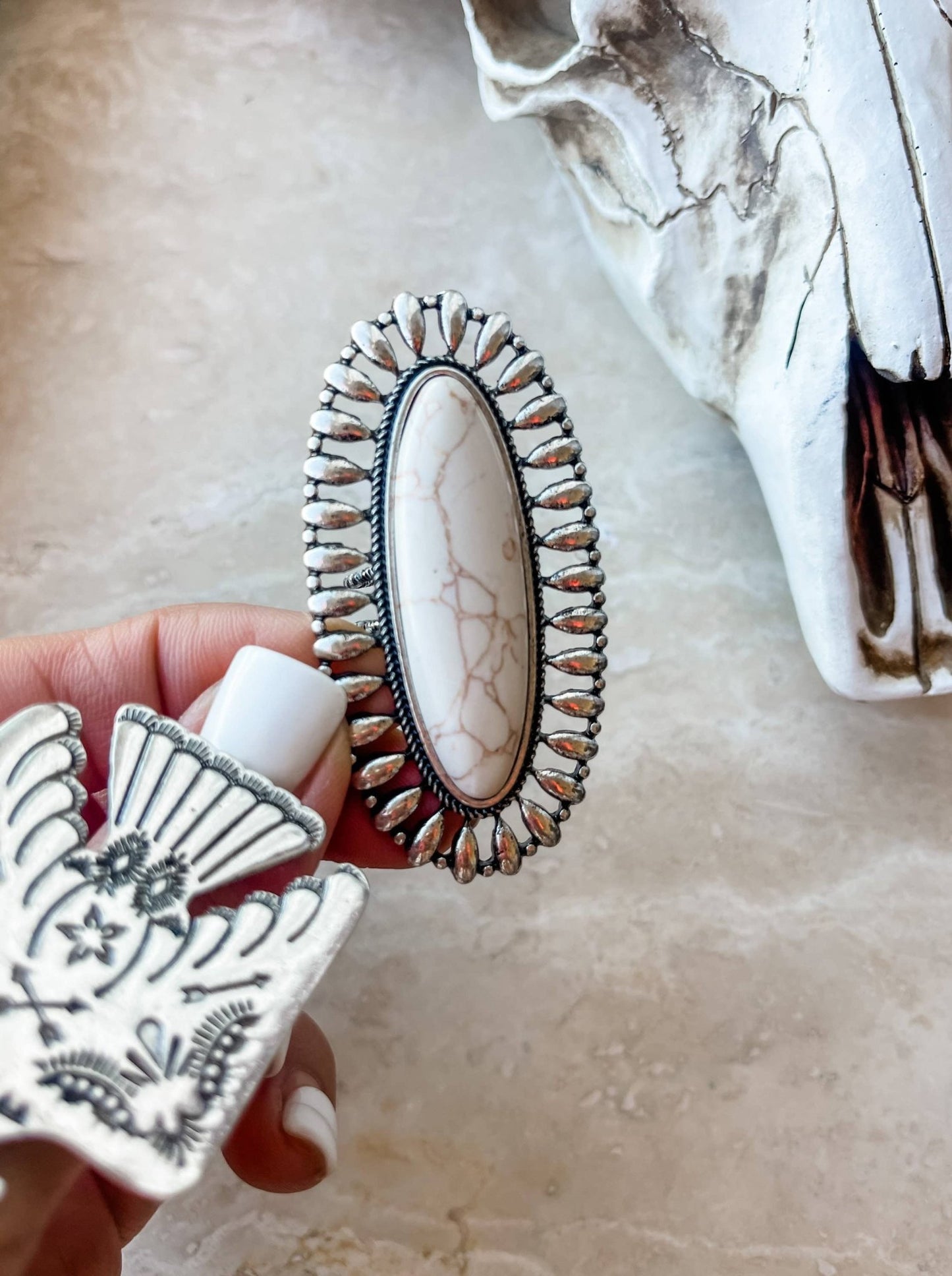 Oversized Oval Ring - Texas Front Porch
