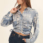 Paisley Patchwork Print Collar Neck Woven Blouse - Texas Front Porch