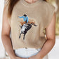 Parchment Western Cowboy Sleeveless Sweater - Texas Front Porch