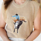 Parchment Western Cowboy Sleeveless Sweater - Texas Front Porch