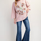 Patchwork Mineral Washed Cotton Slub Knit Top - Texas Front Porch