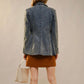 Rhinestone Fringe Denim Jacket - Texas Front Porch