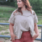 Rust Vintage Seam Wide Denim - Texas Front Porch