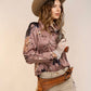 Satin Western Vintage Print Shirt - Texas Front Porch