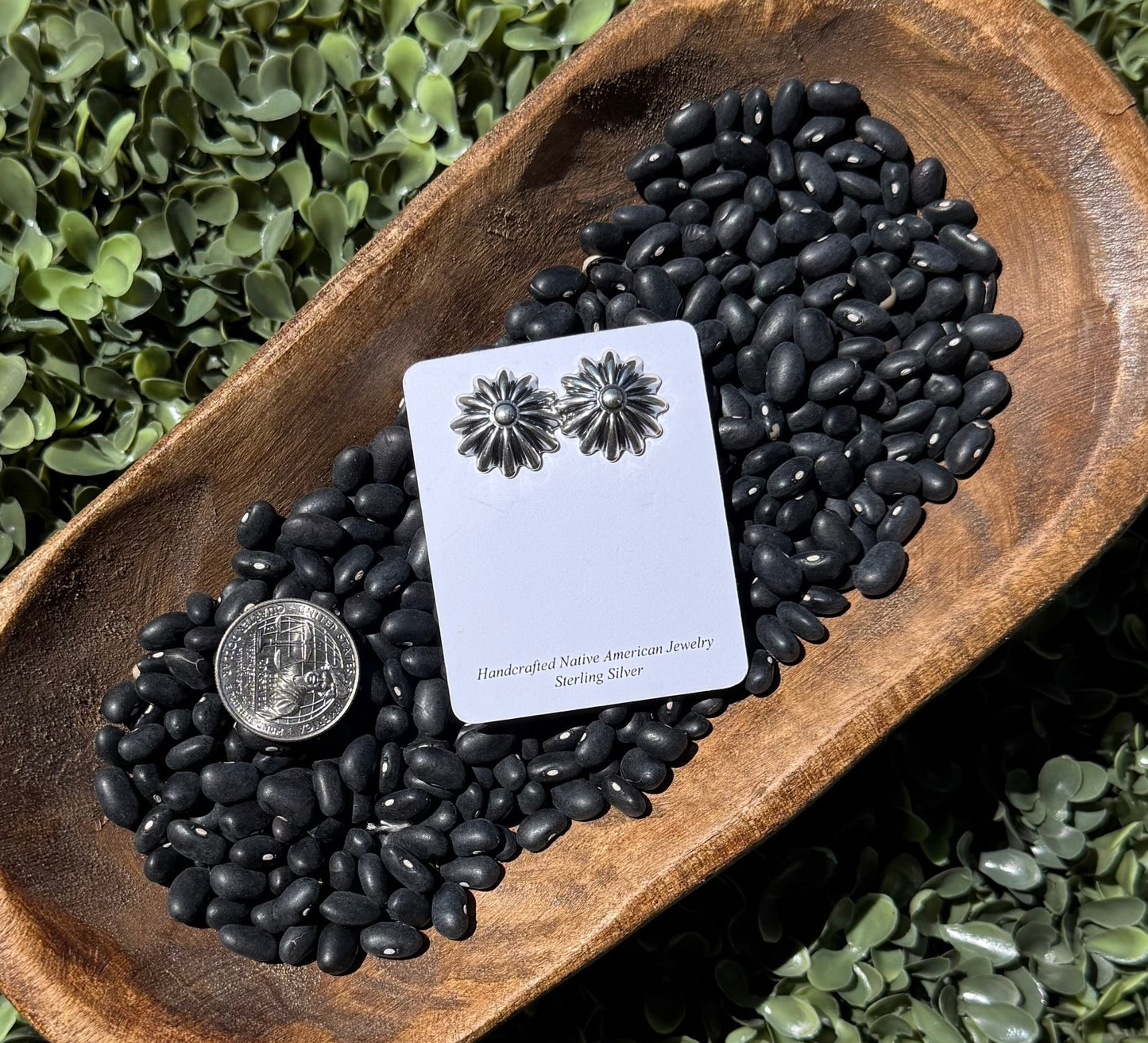 Silver Concho Earrings - Texas Front Porch