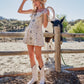Studded Western Buckle Stretch Denim Dress - Texas Front Porch