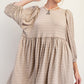 Textured Knit Babydoll Dress - Texas Front Porch