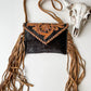 THE CASSIE - TOOLED crossbody Western Tooled Leather Cowhide - Texas Front Porch