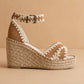The Essie Espadrille Slide with Embroidered Straps - Texas Front Porch