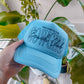 Welcome to the Cowgirl Beach Club,  Summer Trucker Hat - Texas Front Porch