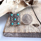 Western Conch Turquoise Stone Concho Adjustable Ring - Texas Front Porch