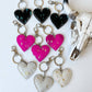 Western Heart Cowhide Hairon Keychain - Texas Front Porch