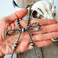 Western Navajo Bead Coquette Bow Necklace - Texas Front Porch