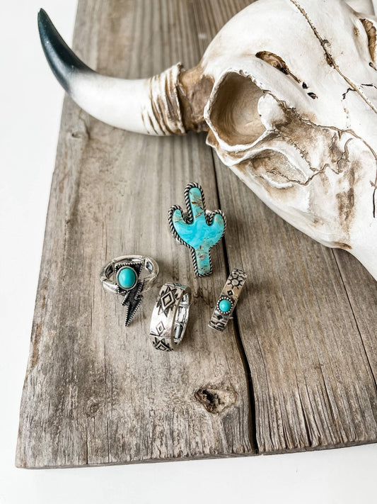 Western Ring Set - Adjustable Western Rings - Texas Front Porch