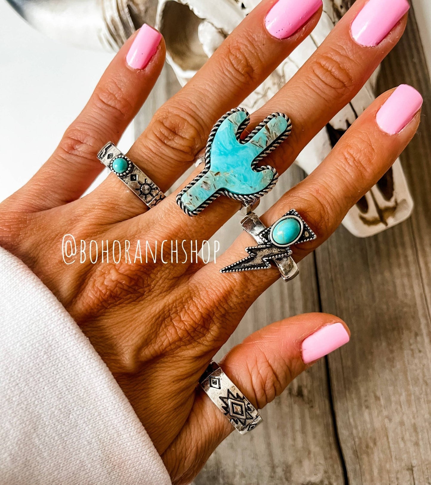 Western Ring Set - Adjustable Western Rings - Texas Front Porch