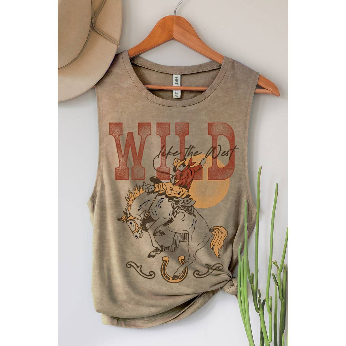 WILD LIKE THE WEST GRAPHIC TANK TOP - Texas Front Porch
