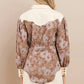Floral Cream Button Down Dress - Texas Front Porch