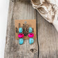 Western Glass Stone Post Earrings - Texas Front Porch